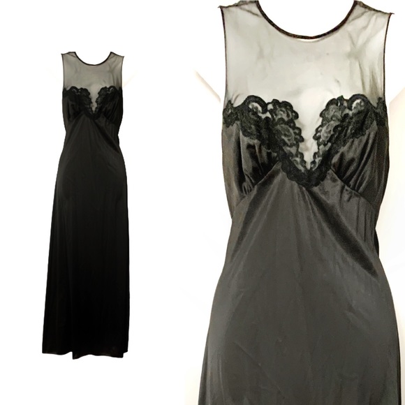 black negligee gown